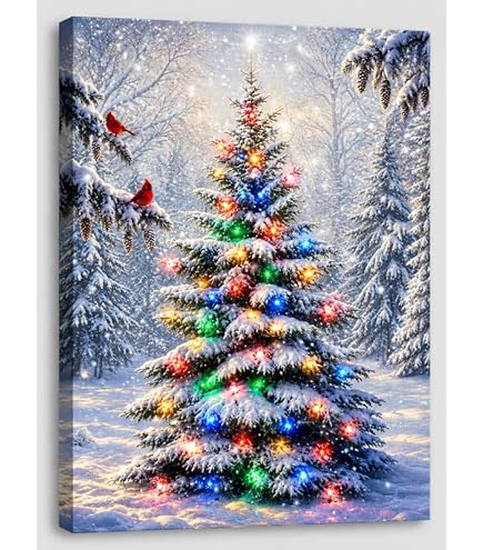 Amazon.com: Oak Street Christmas Winter Scenes LED Art 8